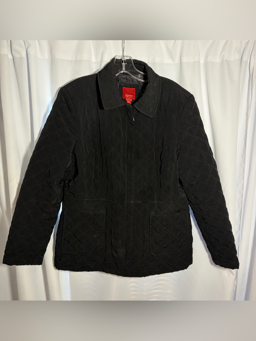 ESPRIT Black Quilted Jacket size L